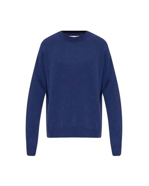 Jil Sander Blue Round-Neck Knitwear for men