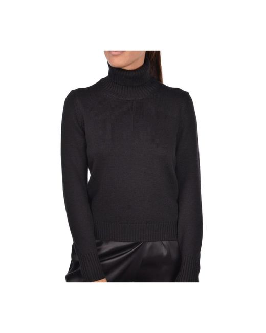 Gran Sasso Black Turtlenecks