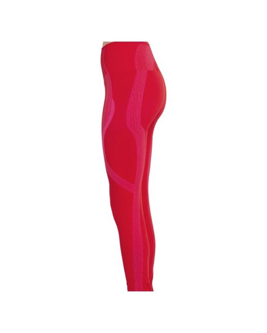 M I S B H V Red Aktive leggings für sportlichen stil