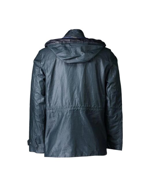 Geox Utility-jacke mit abnehmbarer kapuze in Blue für Herren