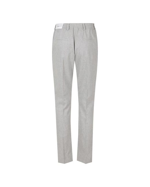 Eleventy Gray Slim-Fit Trousers