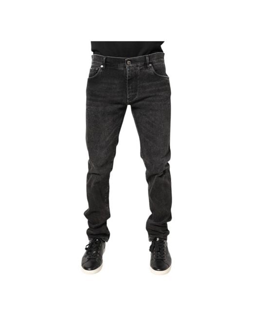 Dolce & Gabbana Black Slim-Fit Jeans for men