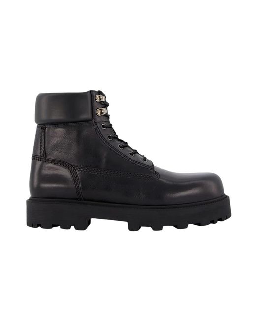Givenchy Logo-Debossed Leren Laarzen in het Black voor heren