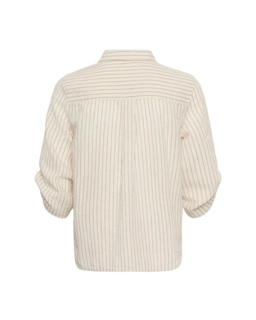 Part Two Overhemden ,Gestreepte Blouse in het White