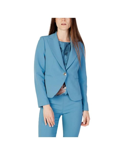 Rinascimento Jassen ,Blauw ,Polyester Damesjas in het Blue