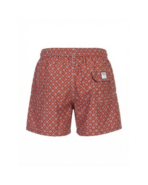 Fedeli Red Beachwear for men