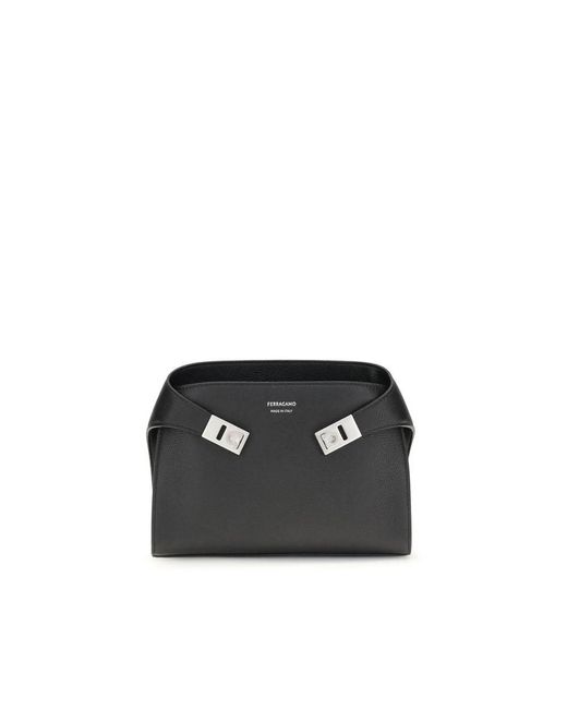 Ferragamo Leren Hug Heuptas in het Black voor heren