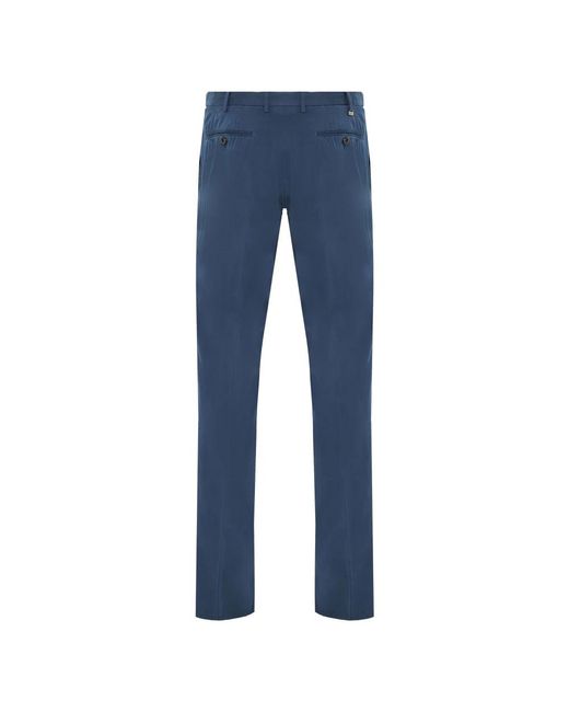 PT Torino Blue Slim-Fit Trousers for men
