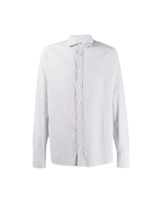 Hackett Overhemden ,Veelkleurig ,Gestreept Shirt in het White voor heren