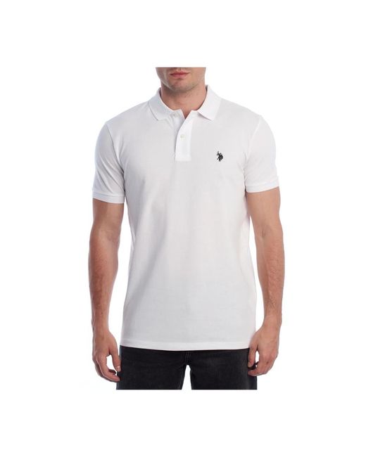 U.S. POLO ASSN. White Polo Shirts for men