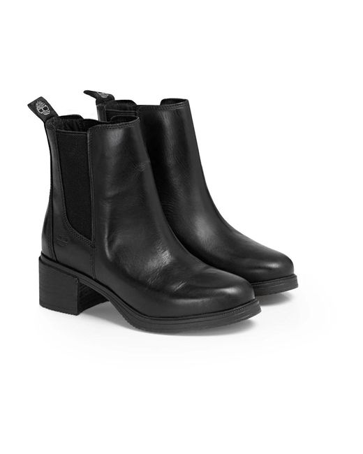Timberland Schoenen ,Zwart ,Leer Dalston Vibe Chelsea Boots in het Black