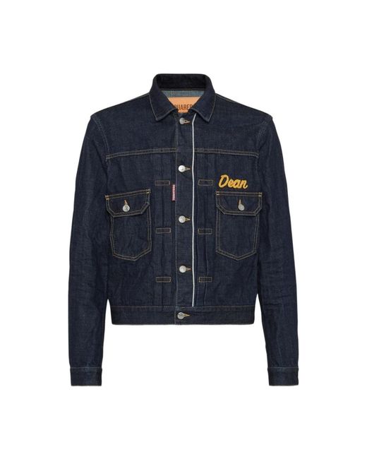DSquared² Blue Denim Jackets for men