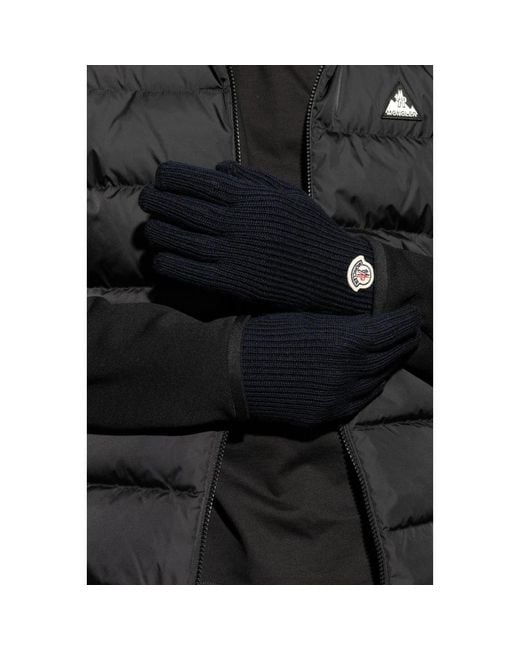 Moncler Wollhandschuhe in Blue für Herren