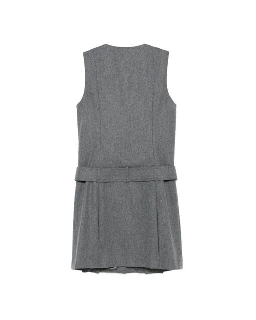 A.P.C. Kleedjes ,Grijs ,Wol Sandra Dress in het Gray