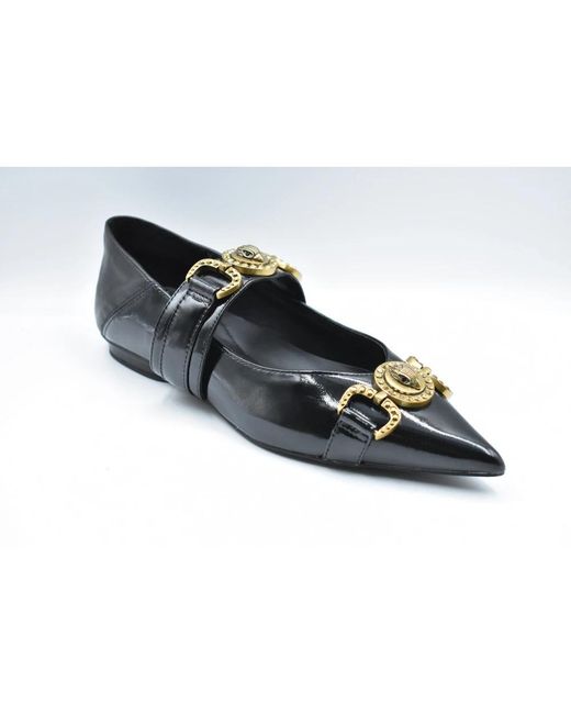Kurt Geiger Black Ballerina Shoes