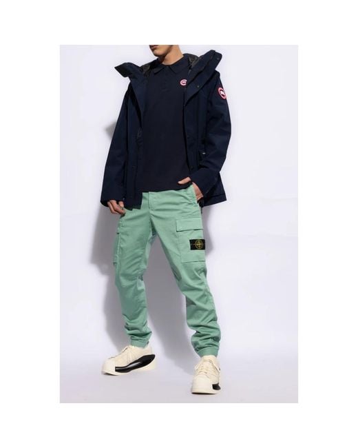 Canada Goose Blue 'Beckley' Polo Shirt for men