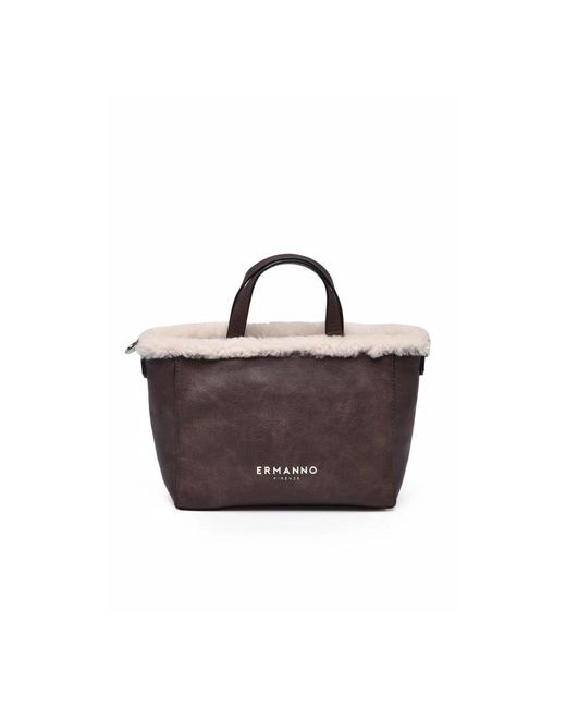 Ermanno Scervino Brown Shopping Bags