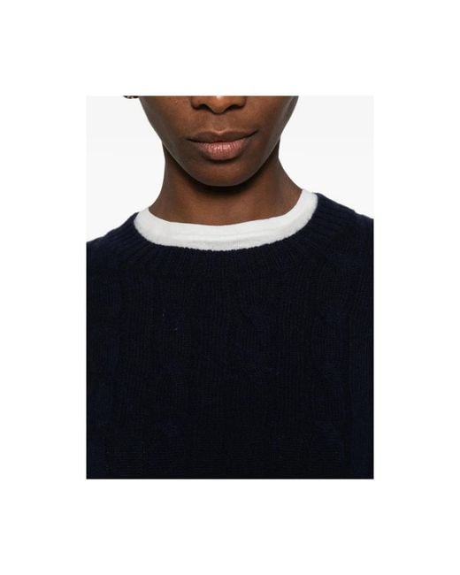 Sporty & Rich Blue Round-Neck Knitwear