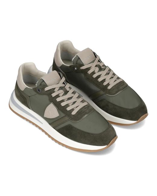 Philippe Model Green Sneakers for men