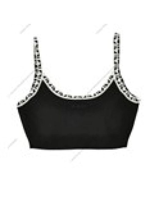 Versace Black Sleeveless Tops