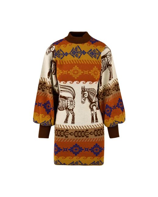 Knitted Dresses di Akep in Brown