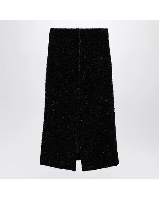 Balenciaga Black Midi Skirts