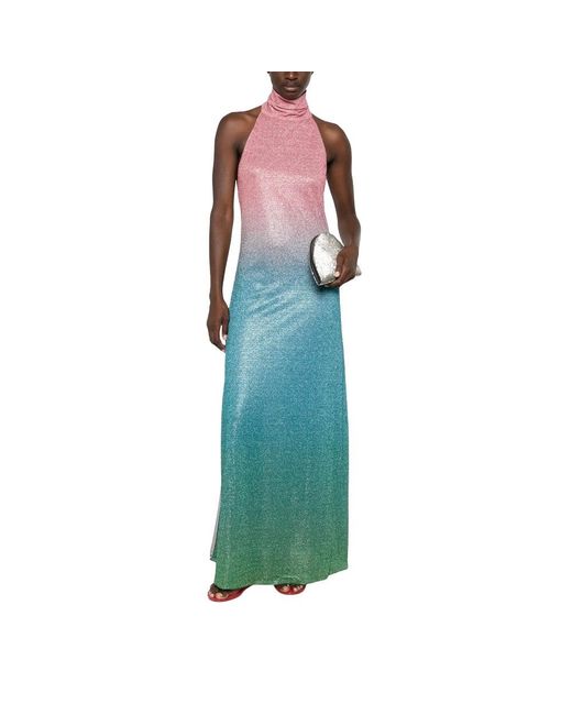 Oseree Lumière Maxi Jurk in het Blue