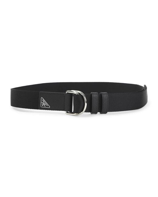 Prada Polyamide Riem in het Black voor heren