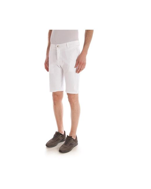 Daniele Alessandrini White Casual Shorts for men