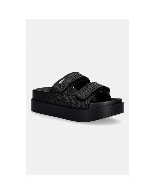 DKNY Black Piper Sliders