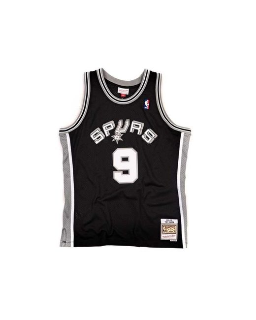 Mitchell & Ness Fitness ,Zwart ,San Antonio Spurs Swingman Jersey in het Black voor heren