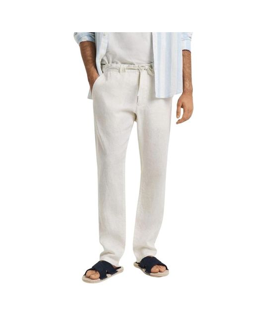 Gant Natural Straight Trousers for men