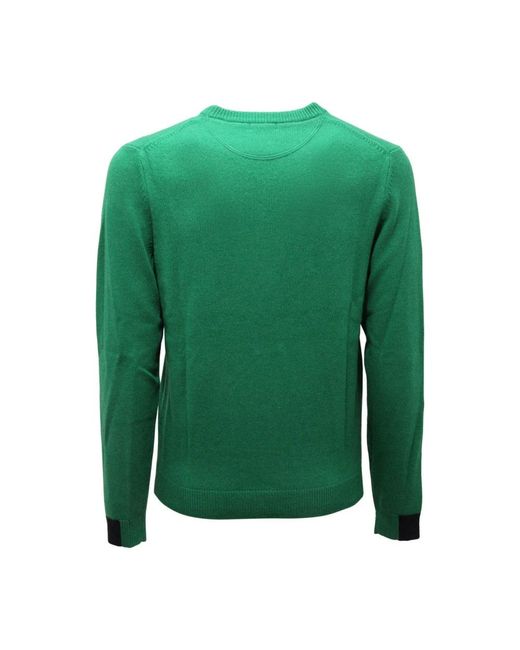 Sun 68 Green Round-Neck Knitwear for men
