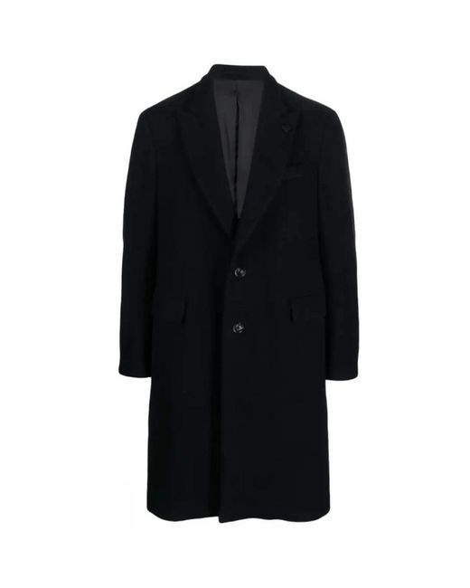 Lardini Black Single-Breasted Coats for men