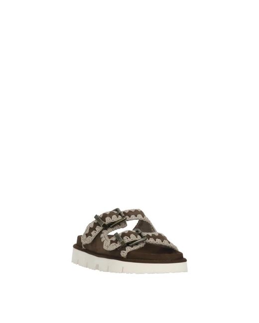 Sliders Mou en coloris Brown