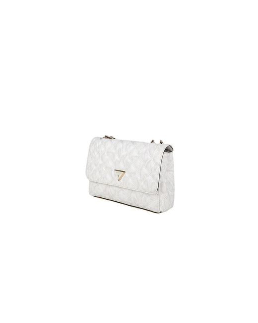 Guess White Shoulder Bags