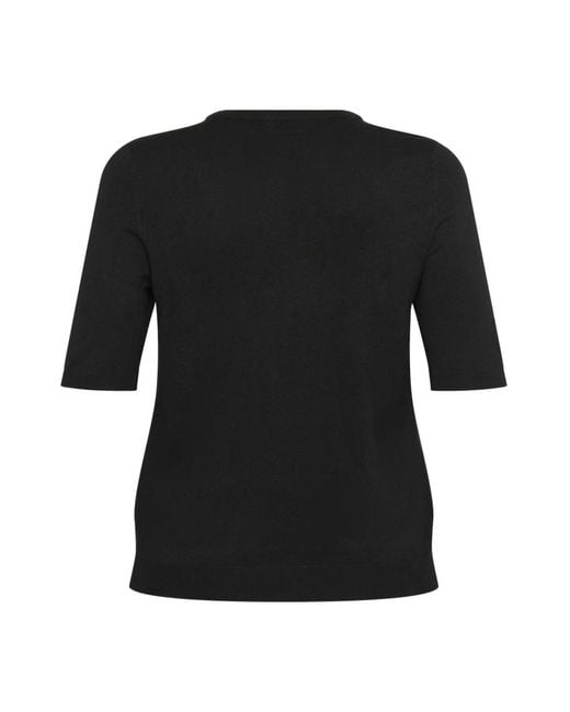 Kaffe Black Round-Neck Knitwear