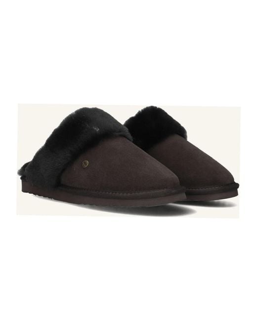 Warmbat Slippers in het Black