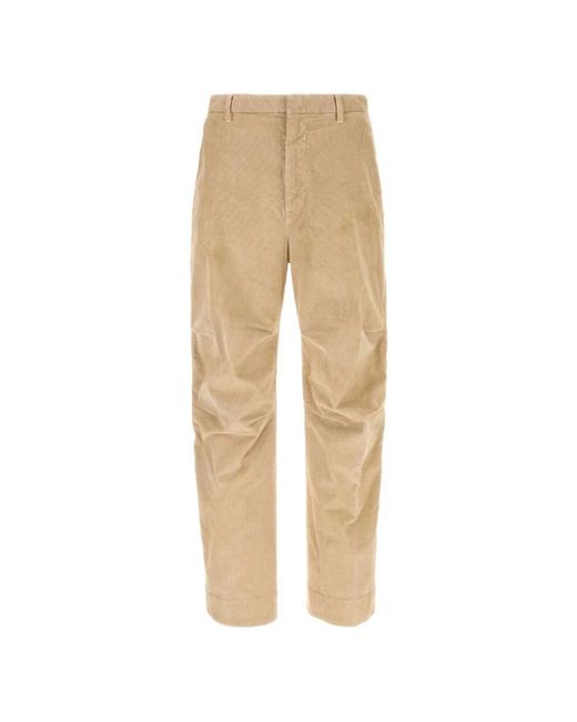 Straight Trousers DSquared² de hombre de color Natural