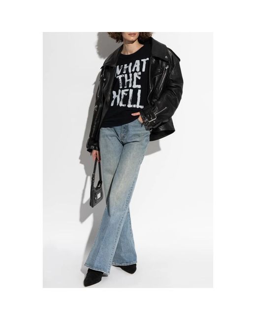 R13 Jeans ,Blauw ,Katoen Jeans Met Logo in het Blue