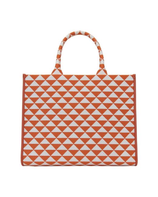 Prada Red Shopping Bags