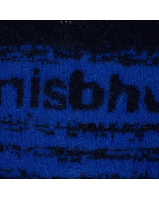 M I S B H V Blue Round-neck Knitwear