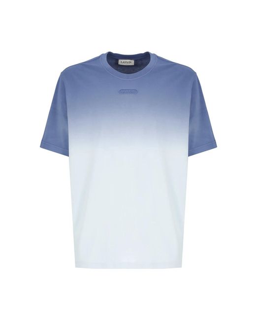 T-shirt e polo con effetto gradiente di Lanvin in Blue da Uomo