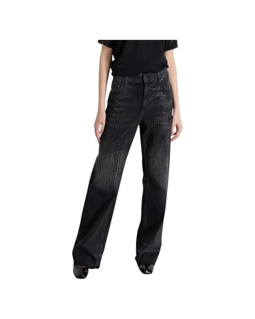 Gaelle Paris Black Wide Jeans