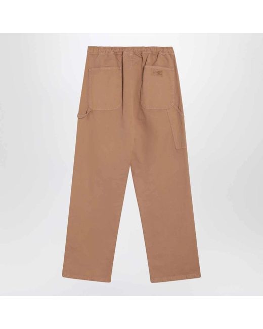 MM6 by Maison Margiela Brown Straight Trousers for men