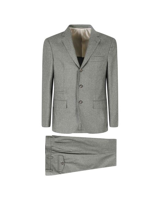 Single Breasted Suits Eleventy pour homme en coloris Gray