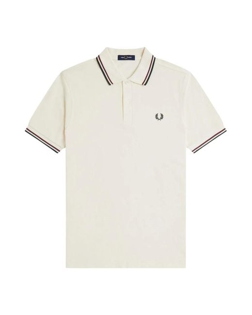 Fred Perry Men's White Polo Shirts