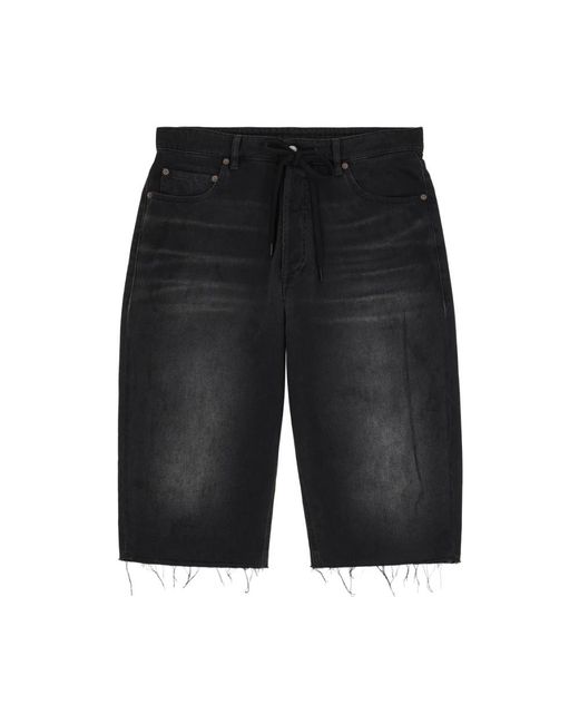 MM6 by Maison Margiela Black Long Shorts for men