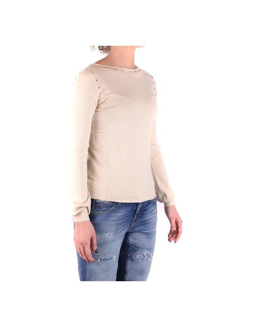 Round-Neck Knitwear Twinset de color Blue