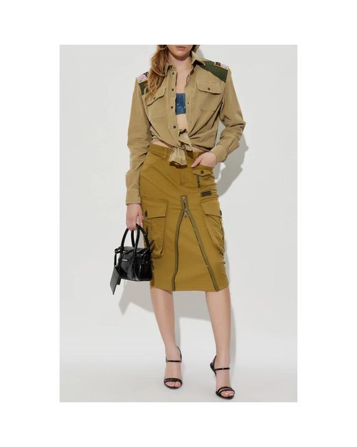 Midi Skirts DSquared² en coloris Green